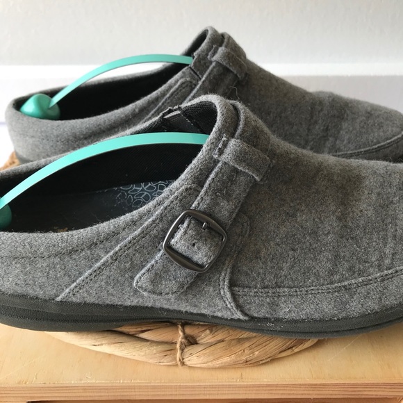 Merrell Grey Wool Kassie Buckle Slip On Shoe Sz 11 - Picture 4 of 8